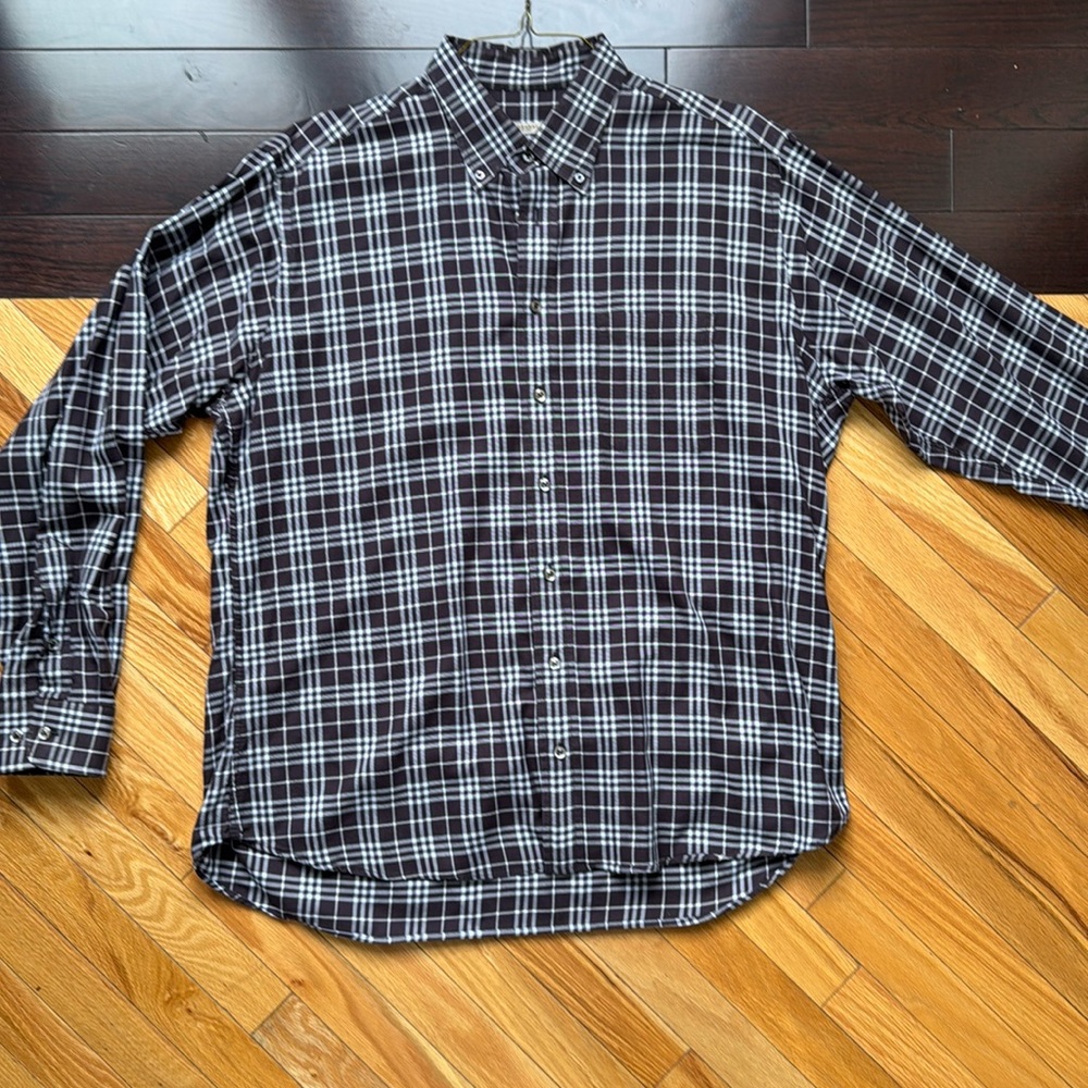 Burberry London Plaid Button Down Shirt